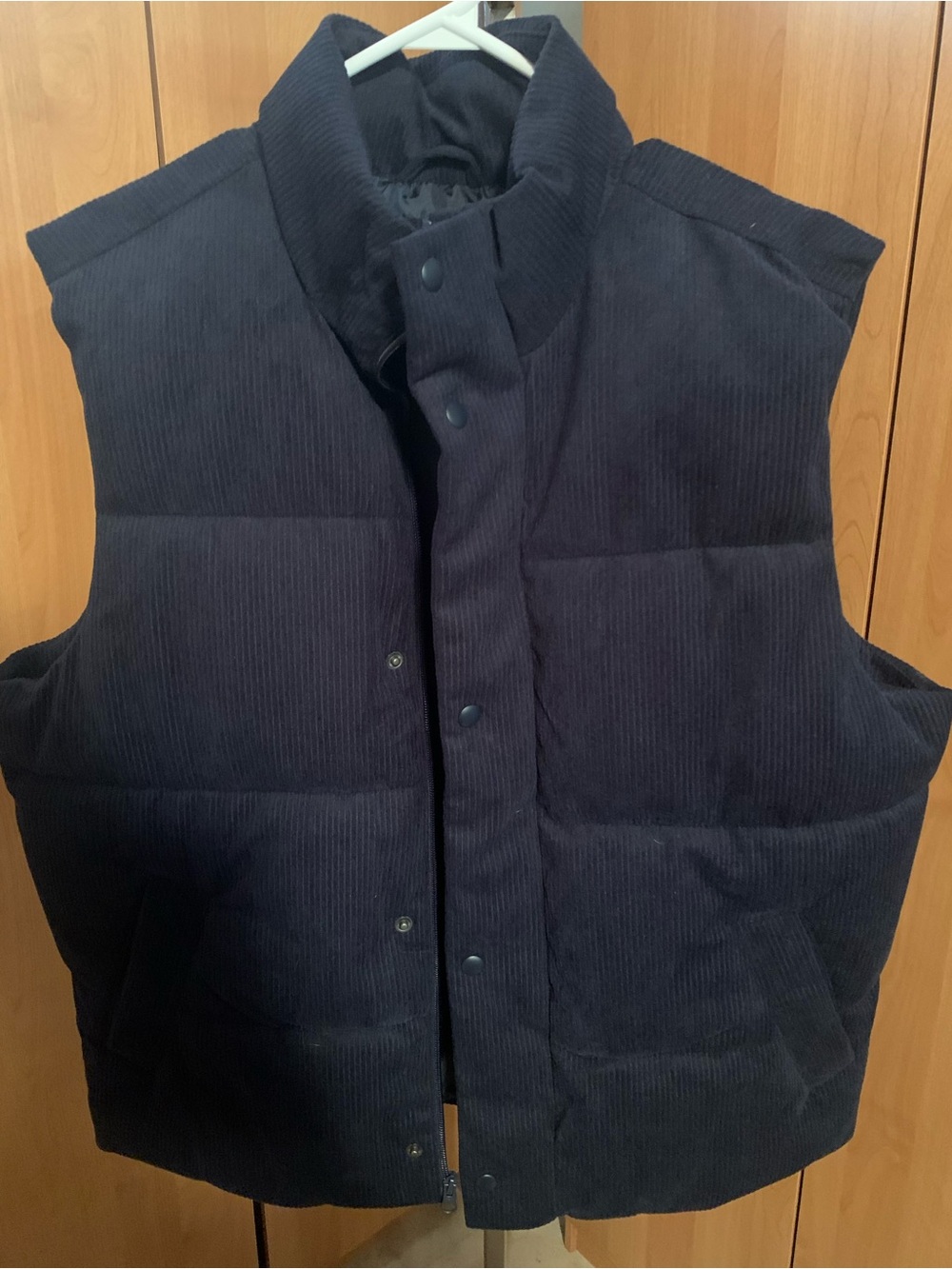 Men's Quilted Corduroy Puffer Vest - Blue